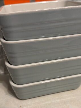 Le Creuset set of 4 mini bakeware Pistache 14 cm